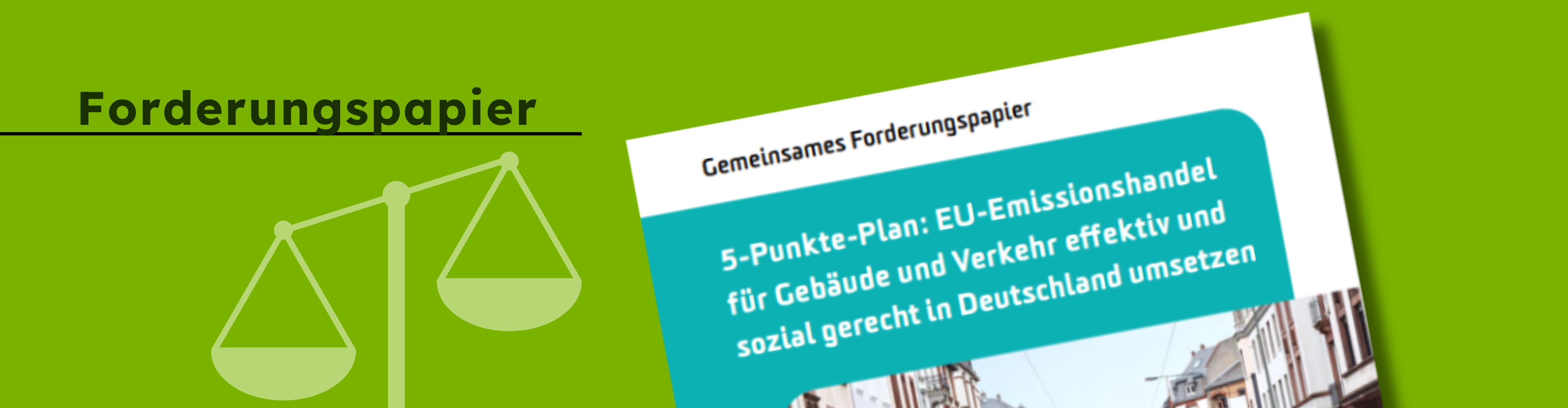 ETS-2 braucht sozialen Kompass: Verbände fordern gerechten Emissionshandel und legen 5-Punkte-Plan vor