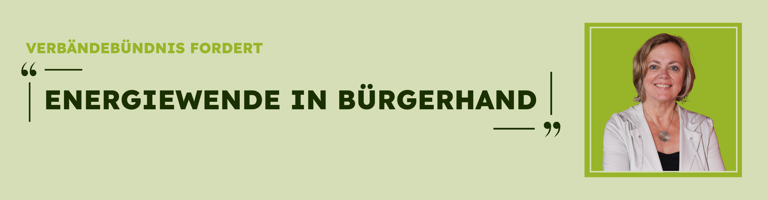 Breites Verbändebündnis fordert Energiewende in Bürgerhand