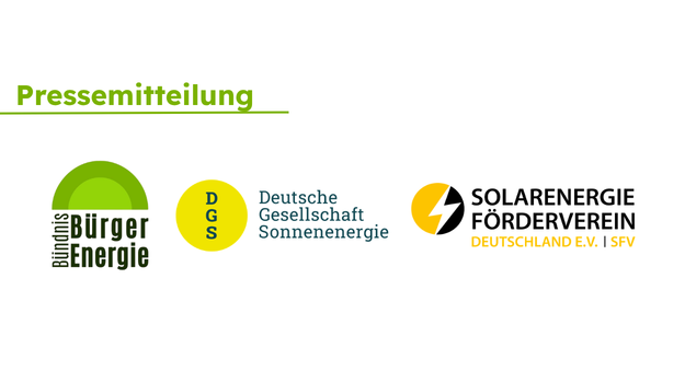 Verbände und Genossenschaften warnen: EEG-Novelle und Netzanschlusspaket gefährden Bürgerenergie und Energy Sharing